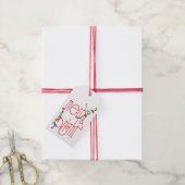 Merry & Bright Gift Tag Cadeaulabel (Met Touw)
