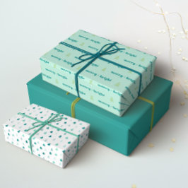 Merry + Bright Gift Wrap Cadeaupapier