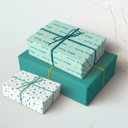 Merry + Bright Gift Wrap Cadeaupapier
