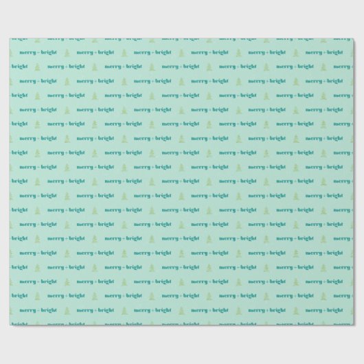 Merry + Bright Gift Wrap Cadeaupapier (Vlak)