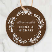 Merry & Bright GingerBrood Cookies Bedankjes Labels (Achterkant)