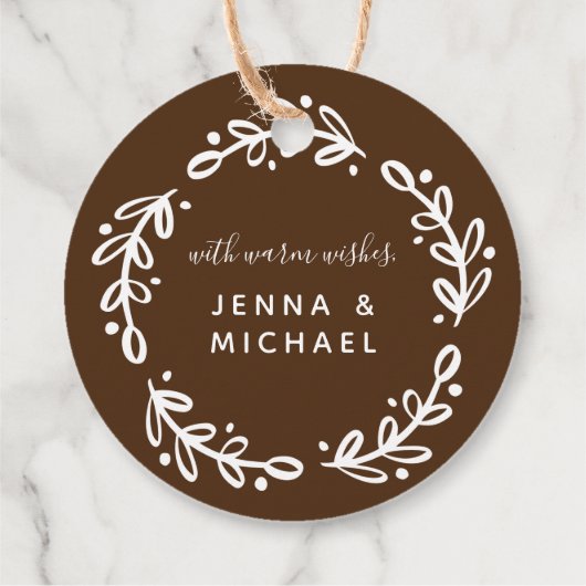 Merry & Bright GingerBrood Cookies Bedankjes Labels (Achterkant)