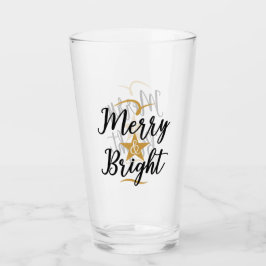 Merry & Bright Glas