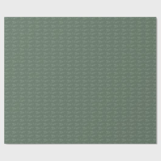Merry & Bright | Green  Cadeaupapier (Vlak)