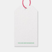 Merry & Bright Holiday Cadeaulabel (Achterkant)