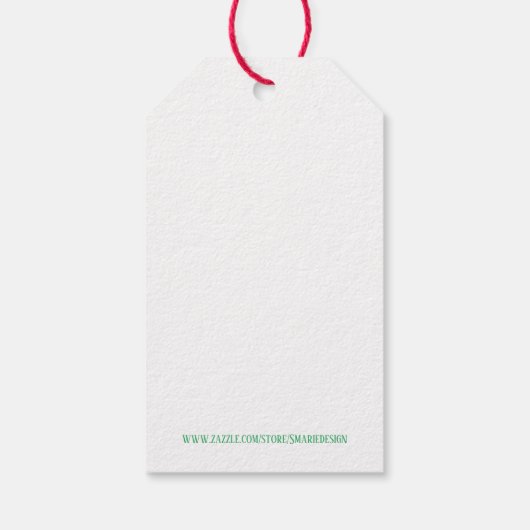 Merry & Bright Holiday Cadeaulabel (Achterkant)