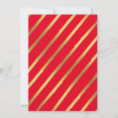 Merry & Bright Holiday Christmas red Photo card Kaart (Achterkant)