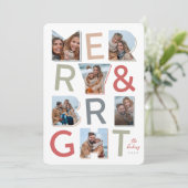 Merry & Bright Holiday Fotocollage (Staand voorkant)