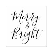 Merry & Bright Holiday Rubber Stamp Rubberstempel (Afrduk)