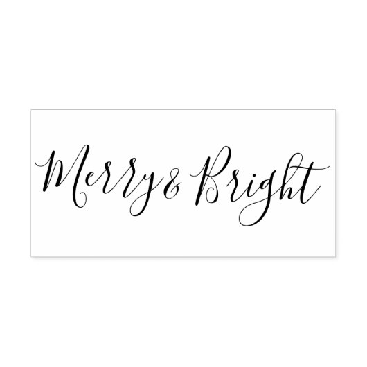 Merry & Bright Holiday Rubber Stamp Rubberstempel (Afrduk)