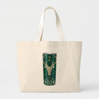 Merry Bright Holiday Tumbler – 2026 Edition Grote Tote Bag