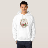 Merry & Bright Hot Cocoa Christmas Mug Design Hoodie (Voorkant volledig)