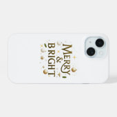 Merry & Bright iPhone Hoesje – Elegante Minimalist 15 Case (Achterkant horizontaal)