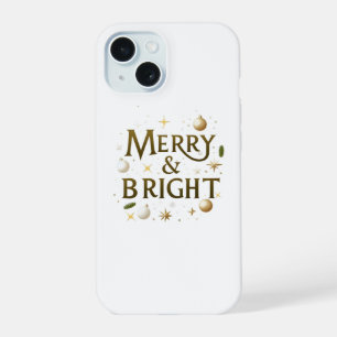 Merry & Bright iPhone Hoesje – Elegante Minimalist 15 Case