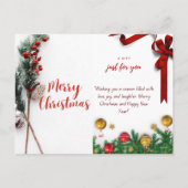 Merry & Bright Joyful Christmas Kaart (Achterkant)