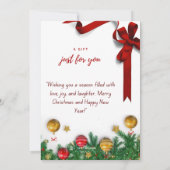 Merry & Bright Joyful Christmas Kaart (Achterkant)