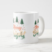 Merry & Bright Jumbo Mok (Voorkant rechts)