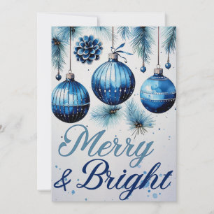 "Merry & Bright" Kerst Kaarten Set