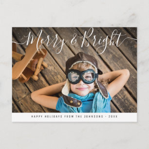 Merry & Bright   Kerst van de Elegant Briefkaart