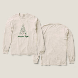 Merry & Bright Kerstboom T-shirt