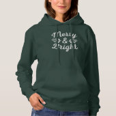 Merry & Bright Kerstfeestjes Hoodie (Voorkant)
