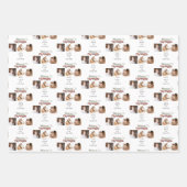 Merry Bright kerstfoto Candy Cane Red White Inpakpapier Vel (Voorkant)