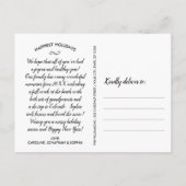 Merry Bright Kersthand Letterserie Foto Briefkaart (Achterkant)