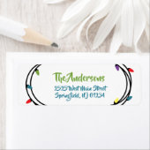 Merry & Bright kerstkaartjes Etiket (Insitu)