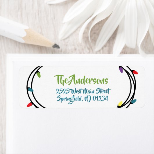 Merry & Bright kerstkaartjes Etiket (Insitu)