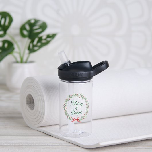 Merry & Bright Kerstkrans Waterfles (Yoga (Gedraaid) )