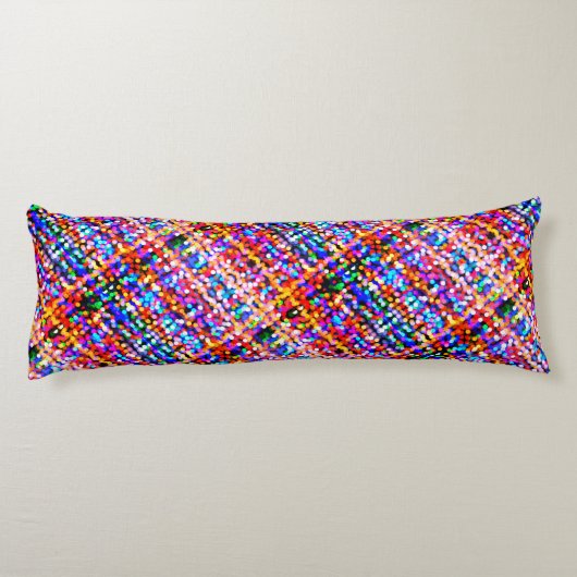 Merry & Bright kerstlamppatroon omkeerbaar Lichaamskussen (Achterkant)