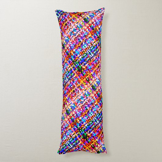 Merry & Bright kerstlamppatroon omkeerbaar Lichaamskussen (Achterkant (Verticaal))