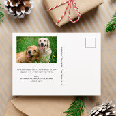 Merry Bright Kerstmis 2 Foto Feestdagenkaart