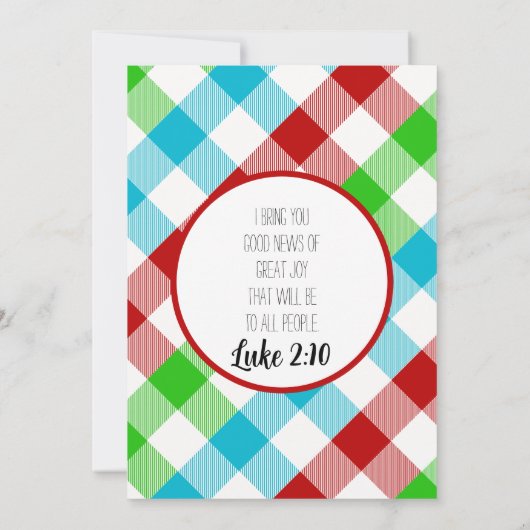 Merry & Bright Kerstmis Light-Kaart voor kerstmis Aankondiging (Achterkant)