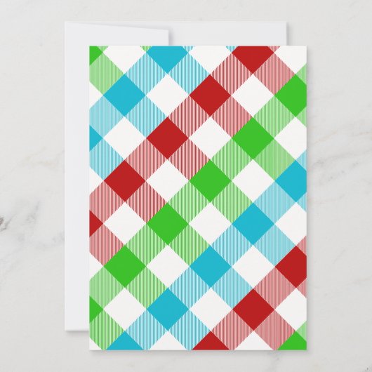 Merry & Bright Kerstmis Light-Kaart voor kerstmis Aankondiging (Achterkant)