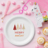 Merry & Bright Kerstmis Napkins Papieren Bordje (Feest)