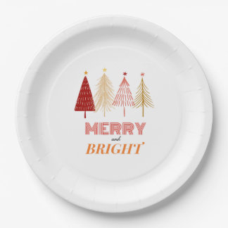 Merry & Bright Kerstmis Napkins Papieren Bordje
