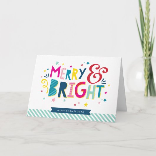 MERRY & BRIGHT kleurrijke feestdagen (Voorkant)