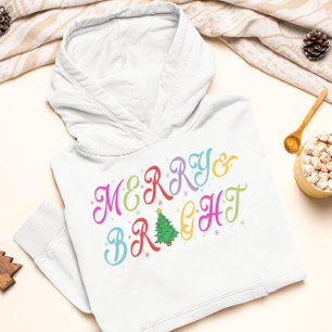 Merry & Bright Kleurrijke Kerstboom Vrouwen Hoodie