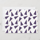 Merry Bright Kleurrijke Vette Kerstboom Foto Feestdagenkaart (Achterkant)