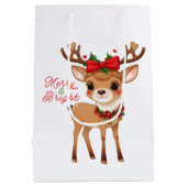 Merry&Bright Leuke Rendier Gift Tassen Medium Cadeauzakje (Achterkant)