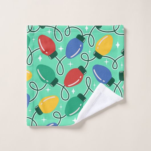 Merry & Bright Lights Bad Handdoek (Wasdoekje)