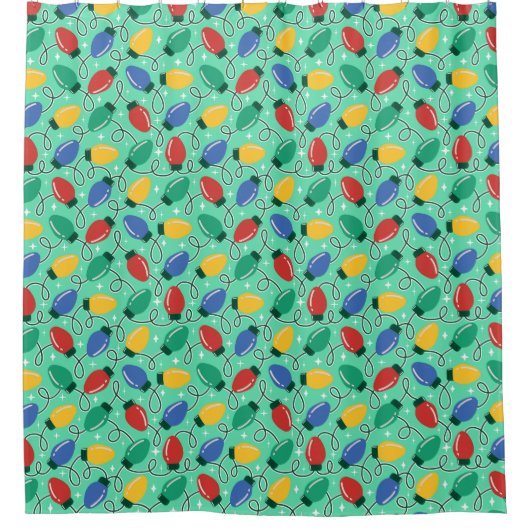 Merry & Bright Lights Douchegordijn (Voorkant)