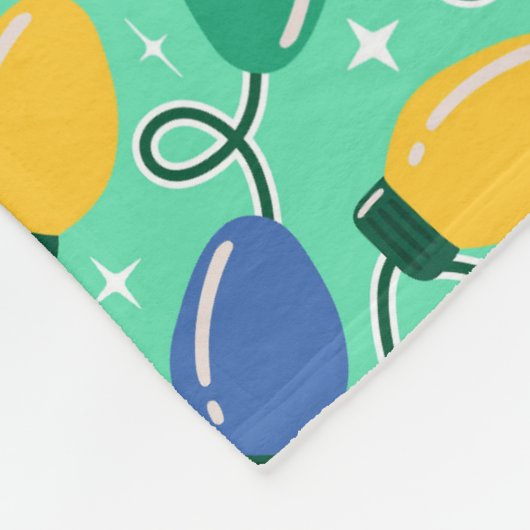 Merry & Bright Lights Fleece Deken (Hoek)
