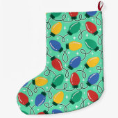 Merry & Bright Lights Grote Kerstsok (Achterkant)