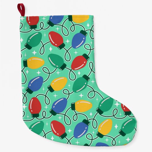 Merry & Bright Lights Grote Kerstsok (Voorkant)