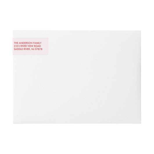 Merry & Bright Lights Kerstadreslabel (Voorkant)