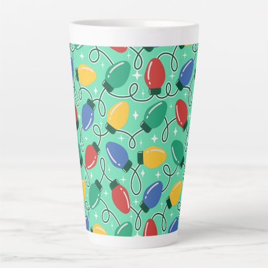 Merry & Bright Lights Latte Mok (Voorkant)