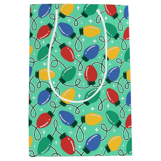 Merry & Bright Lights  Medium Cadeauzakje (Voorkant)