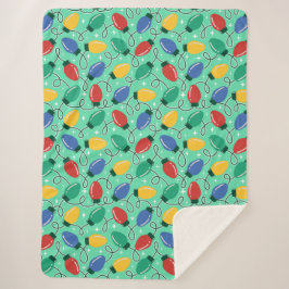 Merry & Bright Lights Sherpa Deken